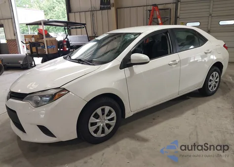 2014 Toyota Corolla L z USA, uszkodzony, nr VIN 2T1BURHE4EC059194